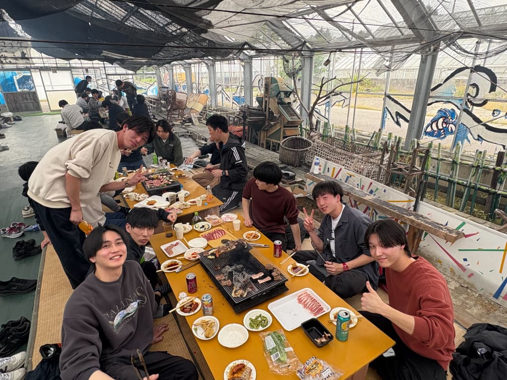 BBQの様子